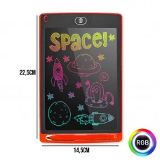 Lousa Mágica LCD RGB Infantil 8.5" polegadas - Vermelha